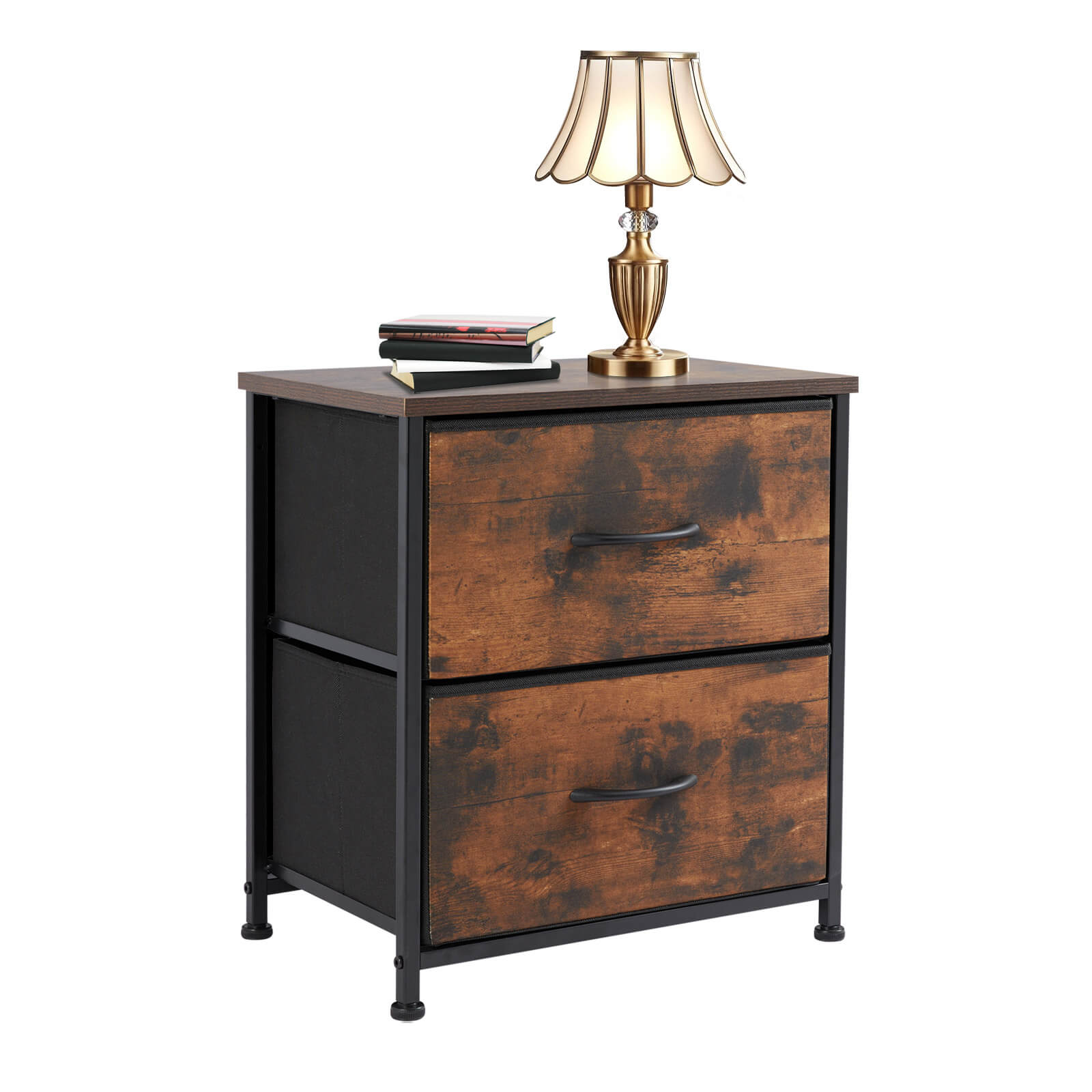 edx Drawers Dresser Chest of Drawers,Metal Frame and Wood Top