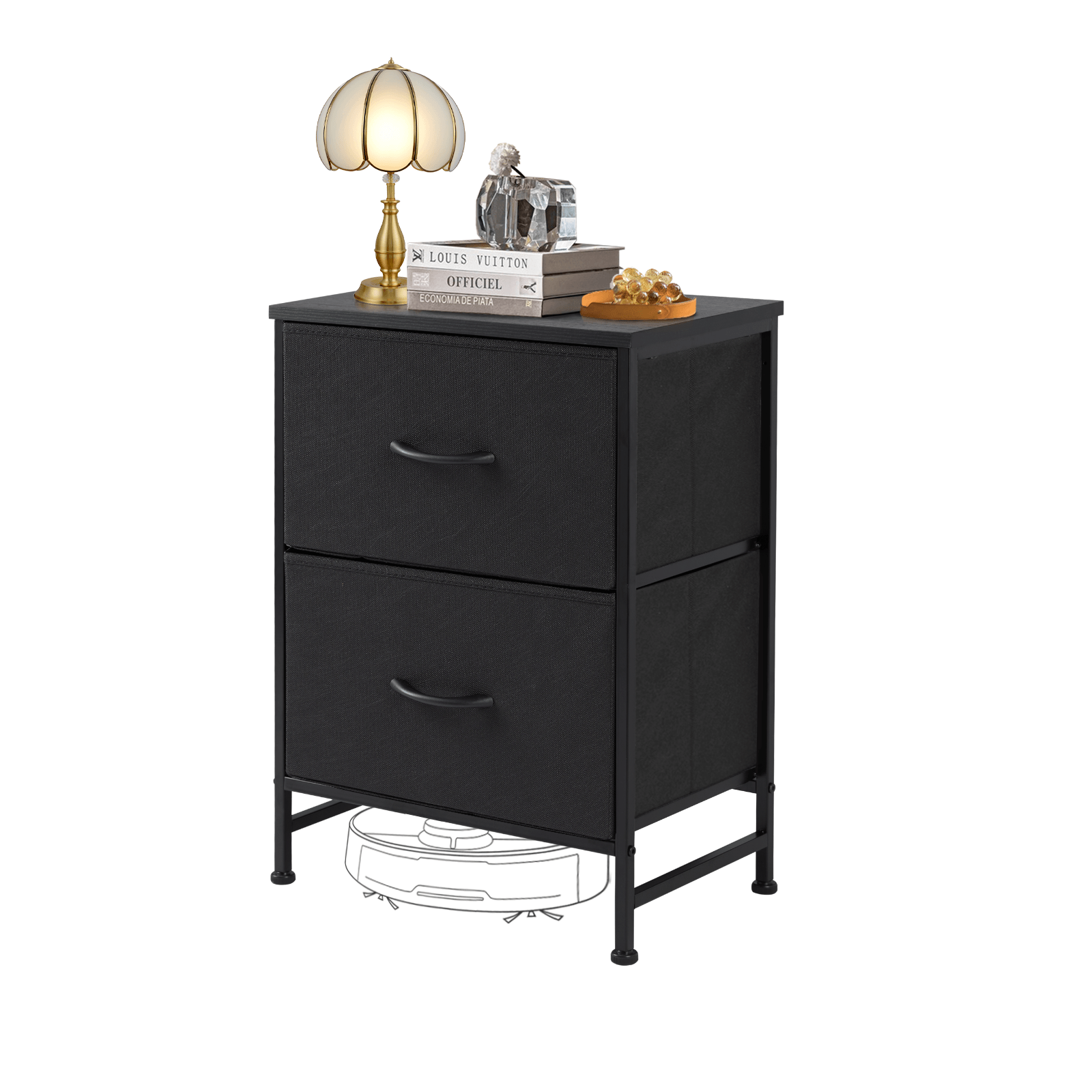 edx Drawers Dresser Chest of Drawers,Metal Frame and Wood Top