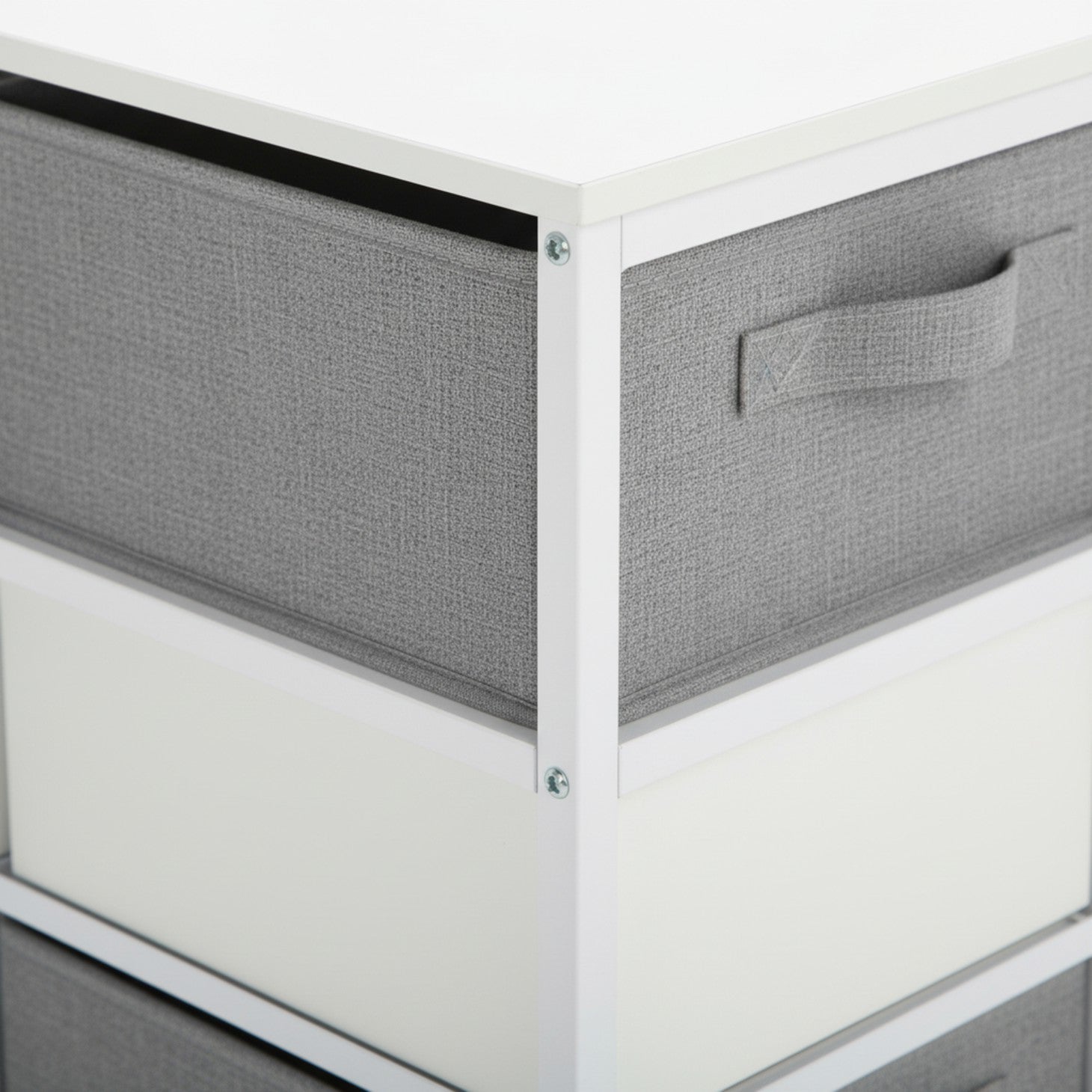 Edx Gaming Desk with Hutch & 3 Fabric Drawers, Computer Desk with USB Ports & LED Lights, Reversible Pc Gamer Table with Monitor Stand for Home Office