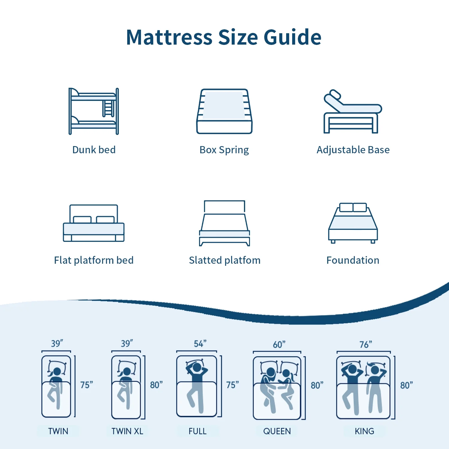 ZUNMOS Cooling Gel Memory Foam Mattress - Medium Firm Pillow Top for Kids & Adults, CertiPUR-US Certified