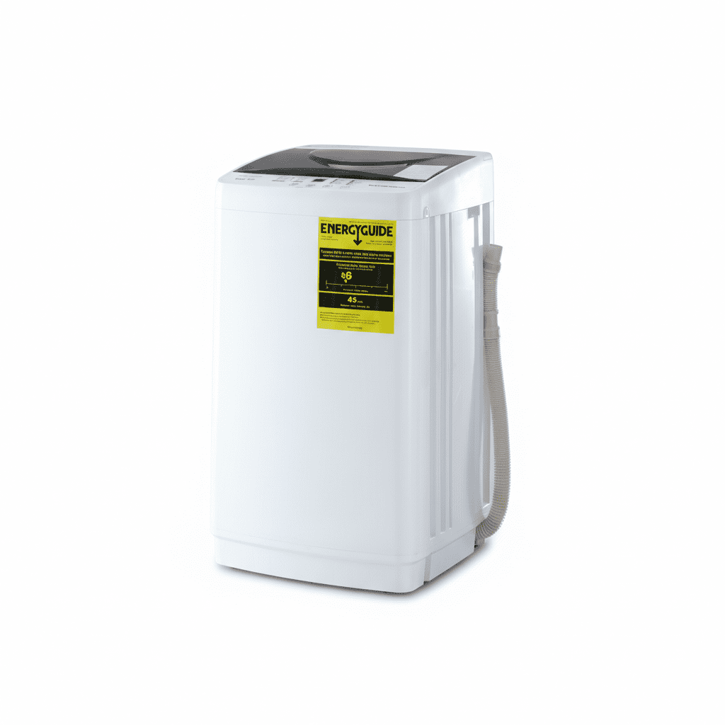 edx 1.1 Cu.Ft Portable Washing, 7.7 Lb Capacity, 10 Wash Cycles, Ideal For Homes & Apartments