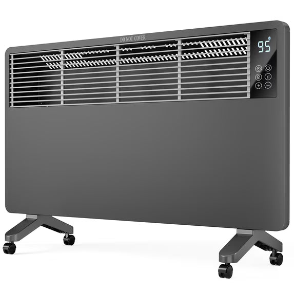 edx 1500W Convection Heater Freestanding & Wall Mounted Electric Space Heater with Remote Control Adjustable Thermostat, 24H Timer, 3 Heat Settings, Overheat Protection