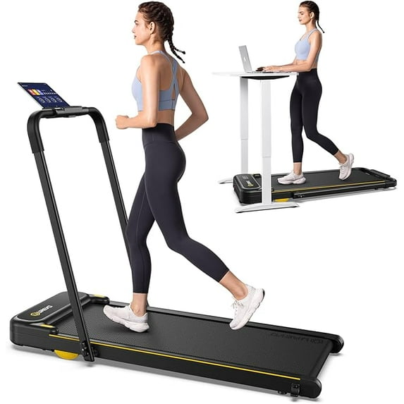 edx 198 lbs Portable Folding Treadmill, 3.0 HP Foldable Compact Treadmill for Home Office, Walking Running Treadmill with LED Display for Exercise