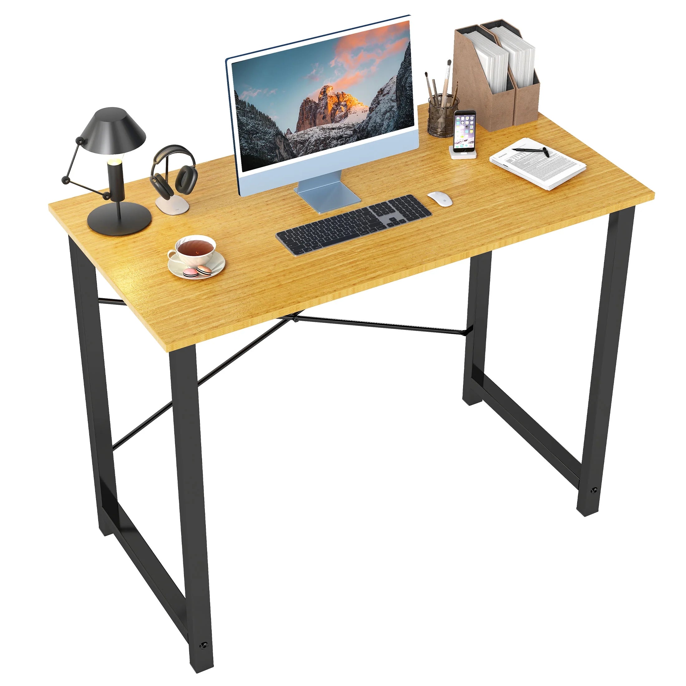edx Computer Desk for Home Office, Office Table for Small Spaces, Writing Desk