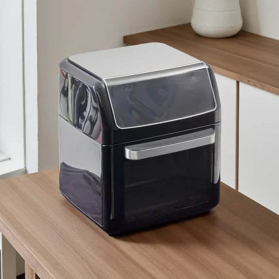 edx Air Fryer, 12L Cooking Bowl, Heating Function, Touchscreen Control, Dishwasher-Safe, Dark Gray
