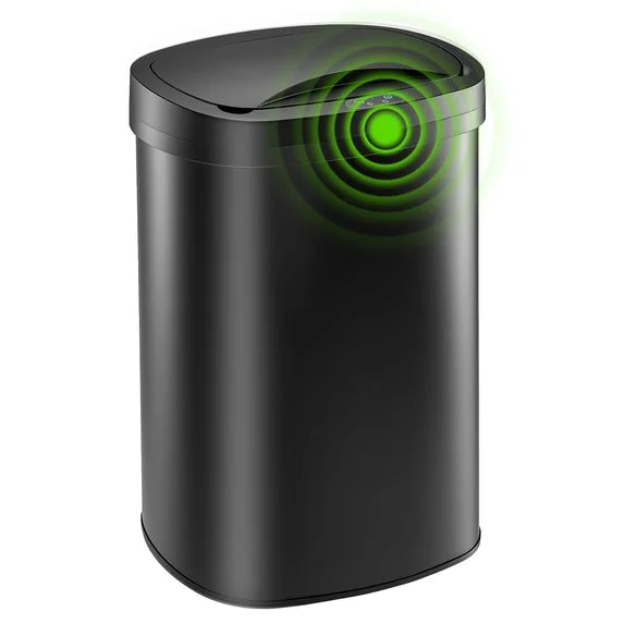 edx Automatic Trash Can, 13 Gallon Stainless Steel, 50L Touchless Motion-Sensor Kitchen Trash Can with Odor-Proof Sealed Lid