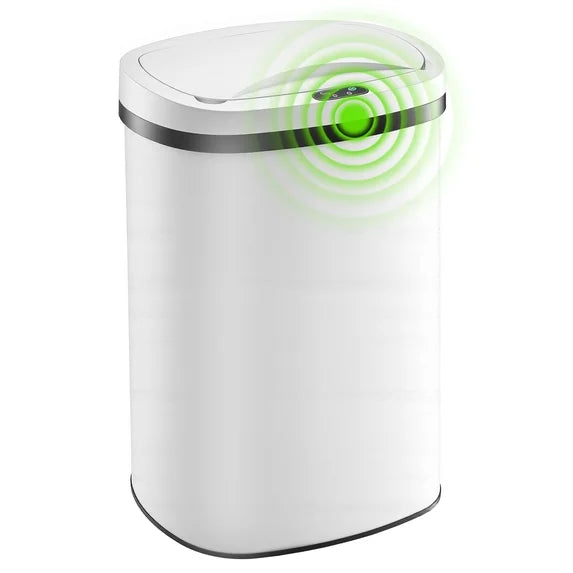 edx Automatic Trash Can, 13 Gallon Stainless Steel, 50L Touchless Motion-Sensor Kitchen Trash Can with Odor-Proof Sealed Lid