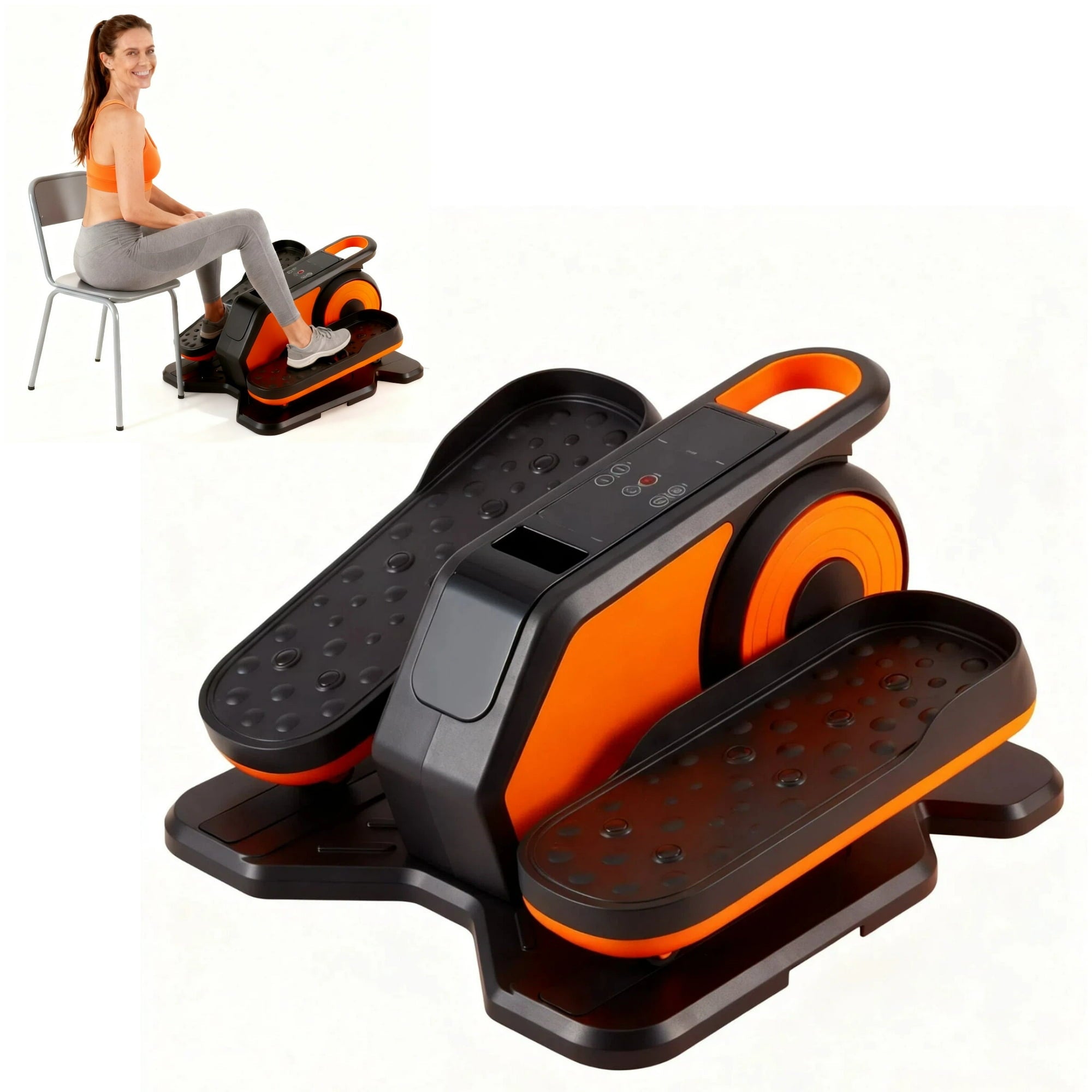 under the desk pedal edx Under Desk Elliptical Machine, Portable Electric Leg Exerciser wit
