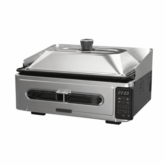 edx Commercial Electric Griddle, Teppanyaki Grill Stainless Steel, Easy to Clean, Suitable for Home, Restaurant