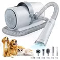 edx Dog Grooming Kit, 2.5L Pet Hair Grooming Vacuum, 5-In-1 Electric Clippers Cleaning Sets For Dog/Cat/Other Animals