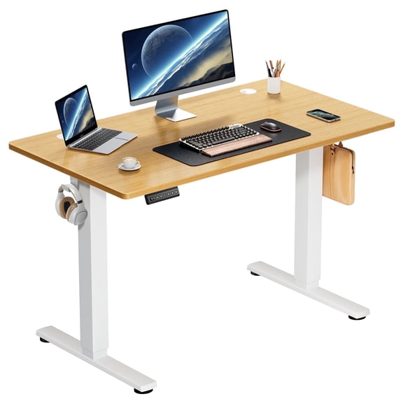 edx Electric Standing Desk, Height Adjustable Desk, Ergonomic Stand up Desk with Memory Preset for Home Office