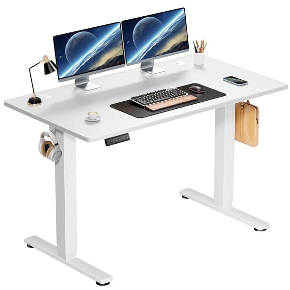 edx Electric Standing Desk, Height Adjustable Desk, Ergonomic Stand up Desk with Memory Preset for Home Office