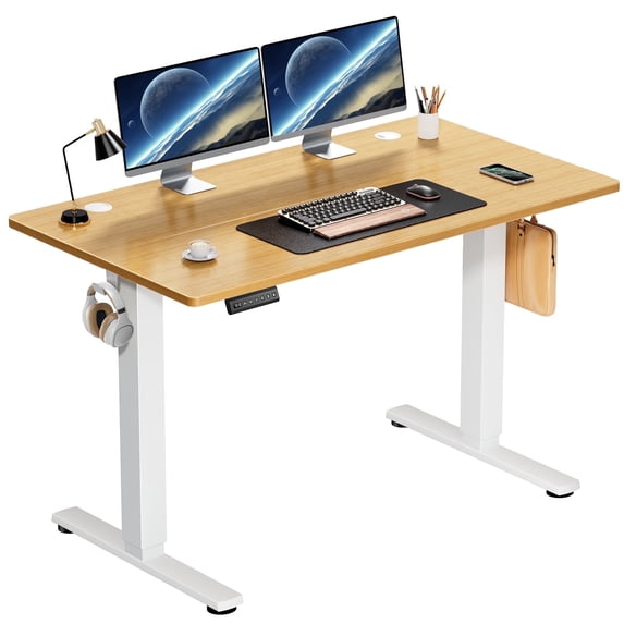 edx Electric Standing Desk, Height Adjustable Desk, Ergonomic Stand up Desk with Memory Preset for Home Office
