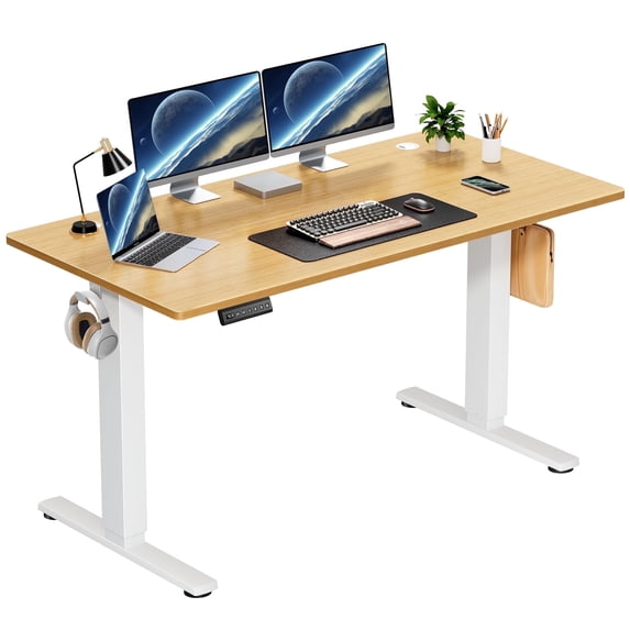 edx Electric Standing Desk, Height Adjustable Desk, Ergonomic Stand up Desk with Memory Preset for Home Office