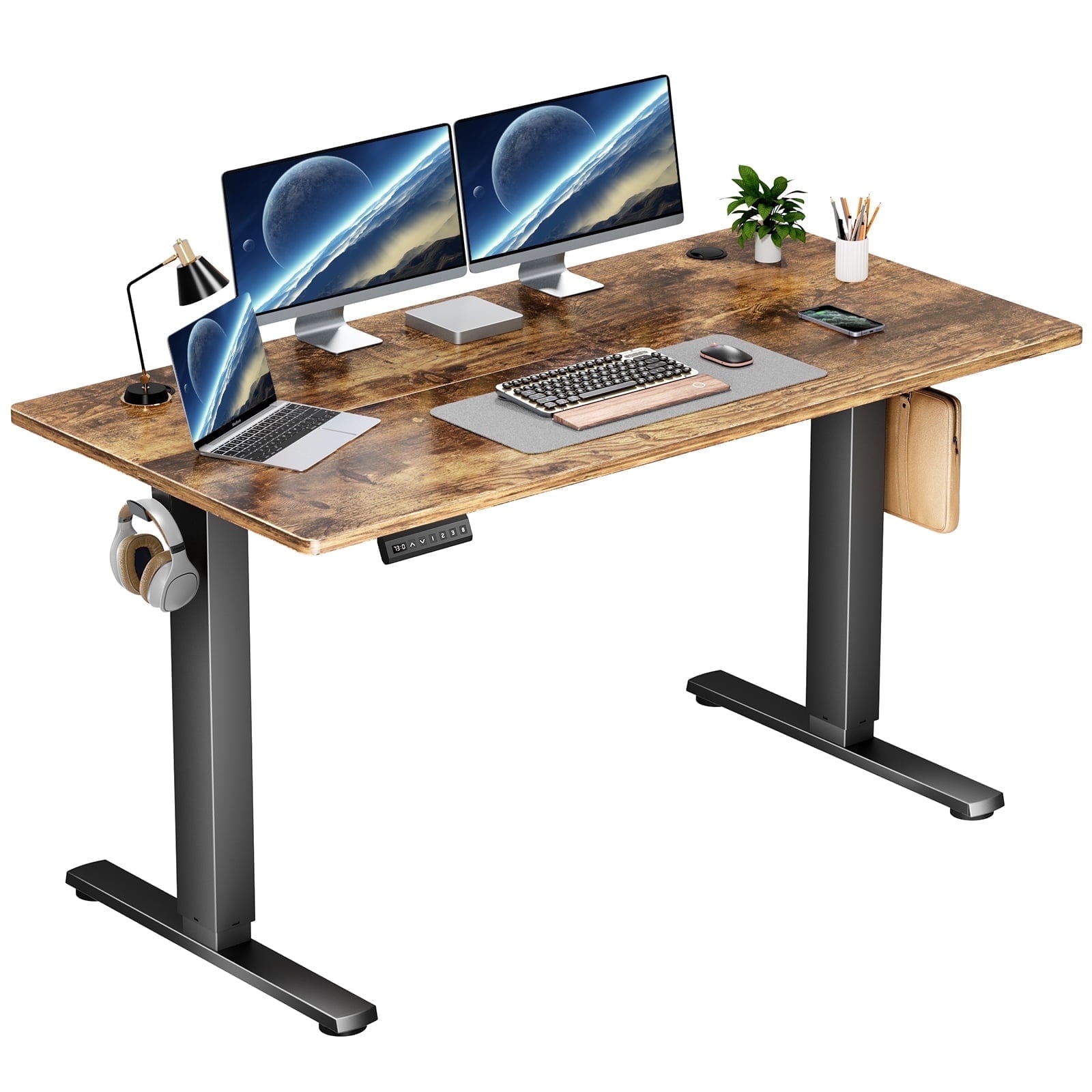 edx Electric Standing Desk, Height Adjustable Desk, Ergonomic Stand up Desk with Memory Preset for Home Office