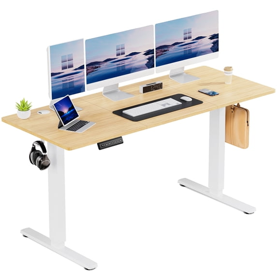 edx Electric Standing Desk, Height Adjustable Desk, Ergonomic Stand up Desk with Memory Preset for Home Office