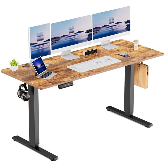 edx Electric Standing Desk, Height Adjustable Desk, Ergonomic Stand up Desk with Memory Preset for Home Office