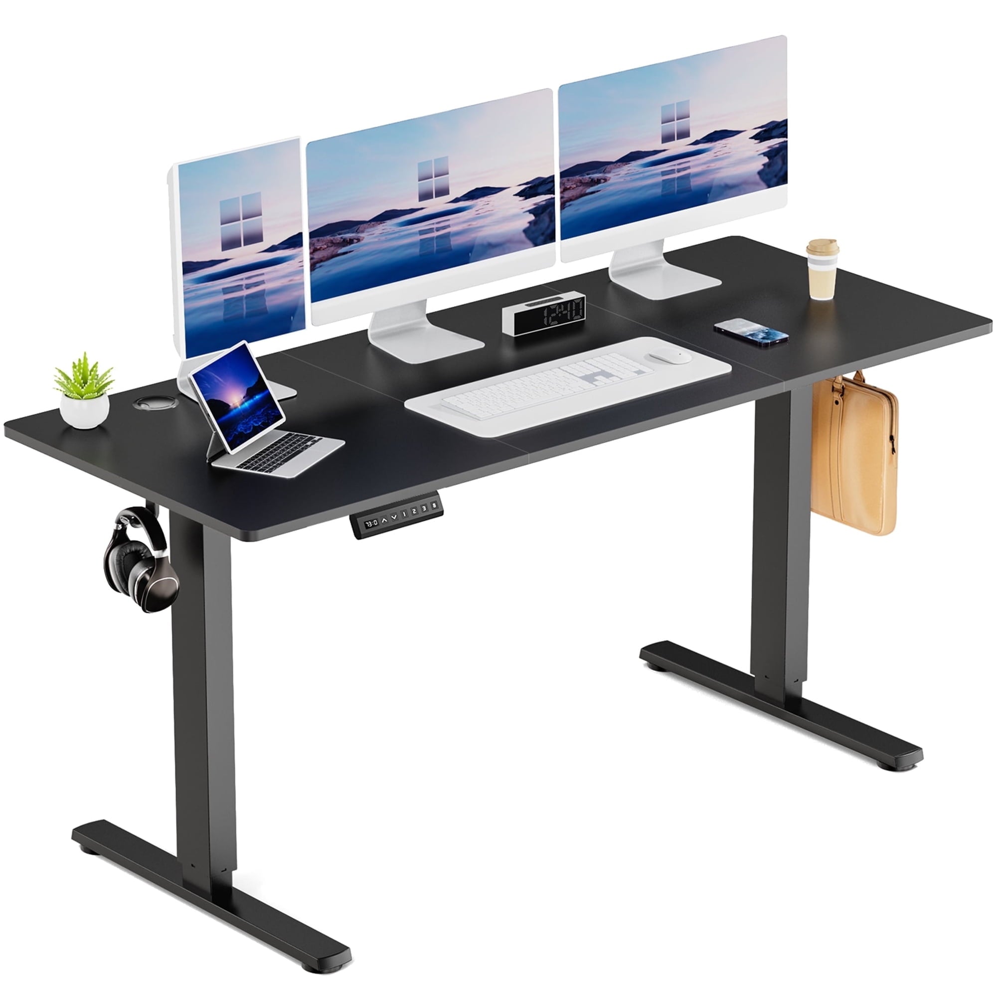 edx Electric Standing Desk, Height Adjustable Desk, Ergonomic Stand up Desk with Memory Preset for Home Office