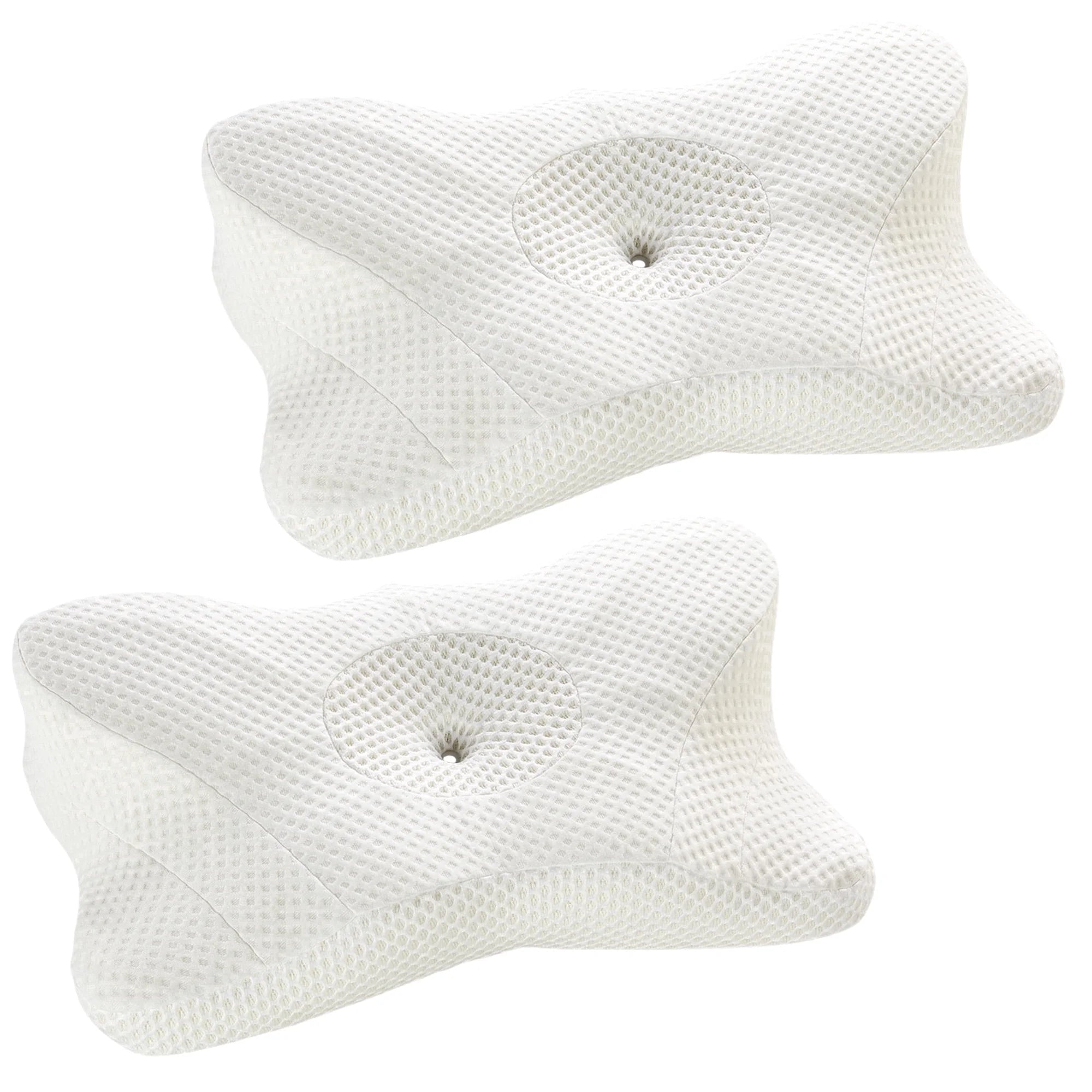 edx Bed Pillow Effective Pain Relief Cooling Pillow for Neck Support, Ergonomic Contour Memory Foam Cervical Neck Pillow for Side Back Stomach Sleepers