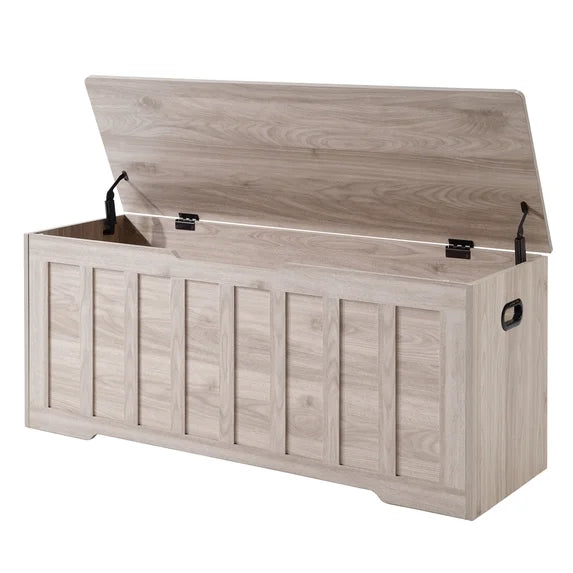edx Storage Bench with Lift Top, 47 inch&nbsp; Entryway Bench with Safety Hinge, P2 Particleboard & MDF Storage Ottoman for Bedroom, Entryway