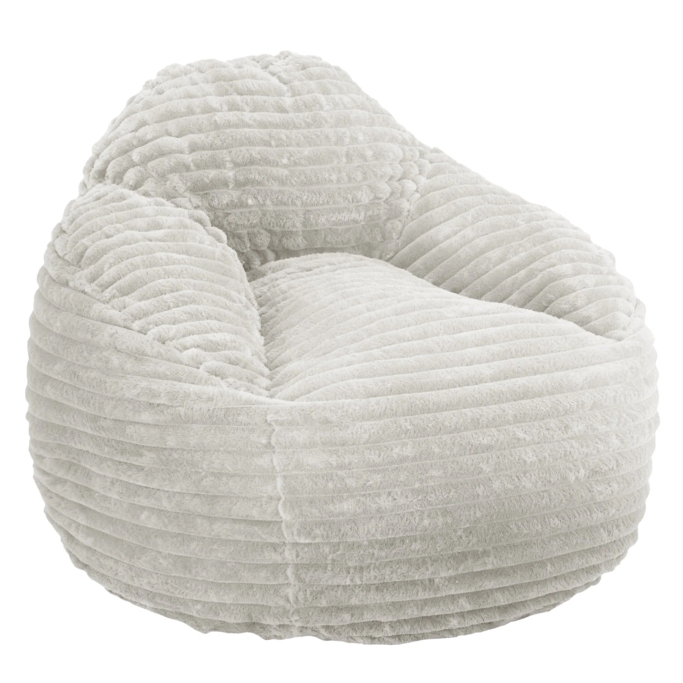 edx Bean Bag Lounger 3.2 FT Chair, Removable and Washable Matte Velvet Fabric Cover,Round Couch for Living Room Bedroom College Dorm