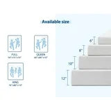 EDX  Cooling Gel Memory Foam Mattress CertiPUR US Certified Fiberglass Free Pressure Relief Bed in a Box