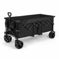 edx 440lbs Collapsible Folding Wagon Cart with Heavy Duty Steel Frame, Large Capacity Garden Wagon, All-Terrain Wheels for Camping, Sports, Shopping