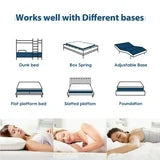 EDX  Cooling Gel Memory Foam Mattress CertiPUR US Certified Fiberglass Free Pressure Relief Bed in a Box