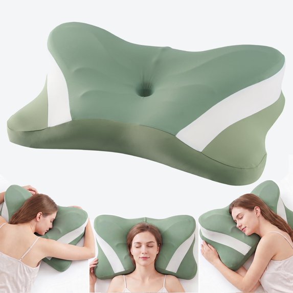 EDX Cervical Contour Memory Foam Pillow, Memory Foam Neck Pillow for Sleeping, Cooling Pillow for Side Back Stomach Sleepers