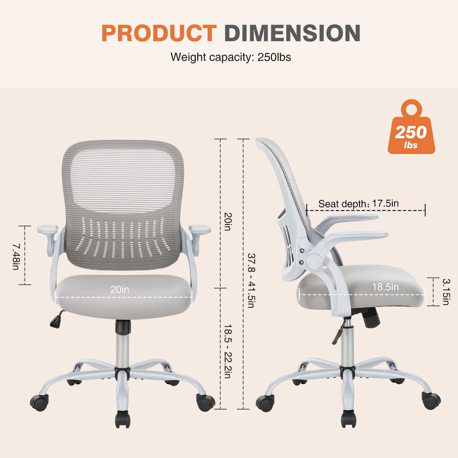 mesh-office-chairs#Color_Gray#Quantity_1 Chair